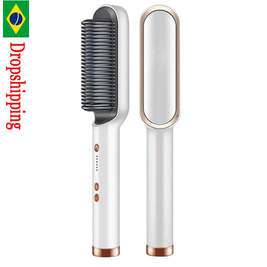 Electric Heat Comb Straightener Curler